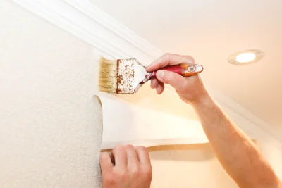 Pose de papier peint à Chambellay — revêtements muraux et toiles de verre